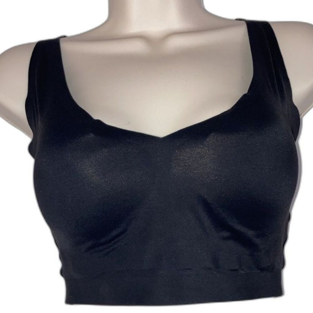 Soma Enbliss Racerback Bralette Black Lightly Lined Womens Large